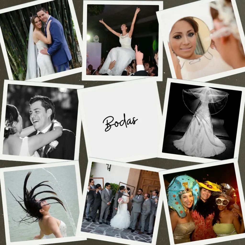 Collage de fotografía y video de bodas — CelebraStudio