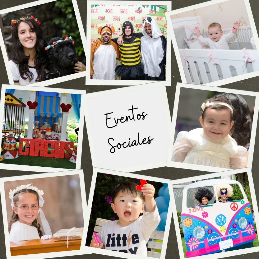 Collage de fotografía de eventos sociales — CelebraStudio