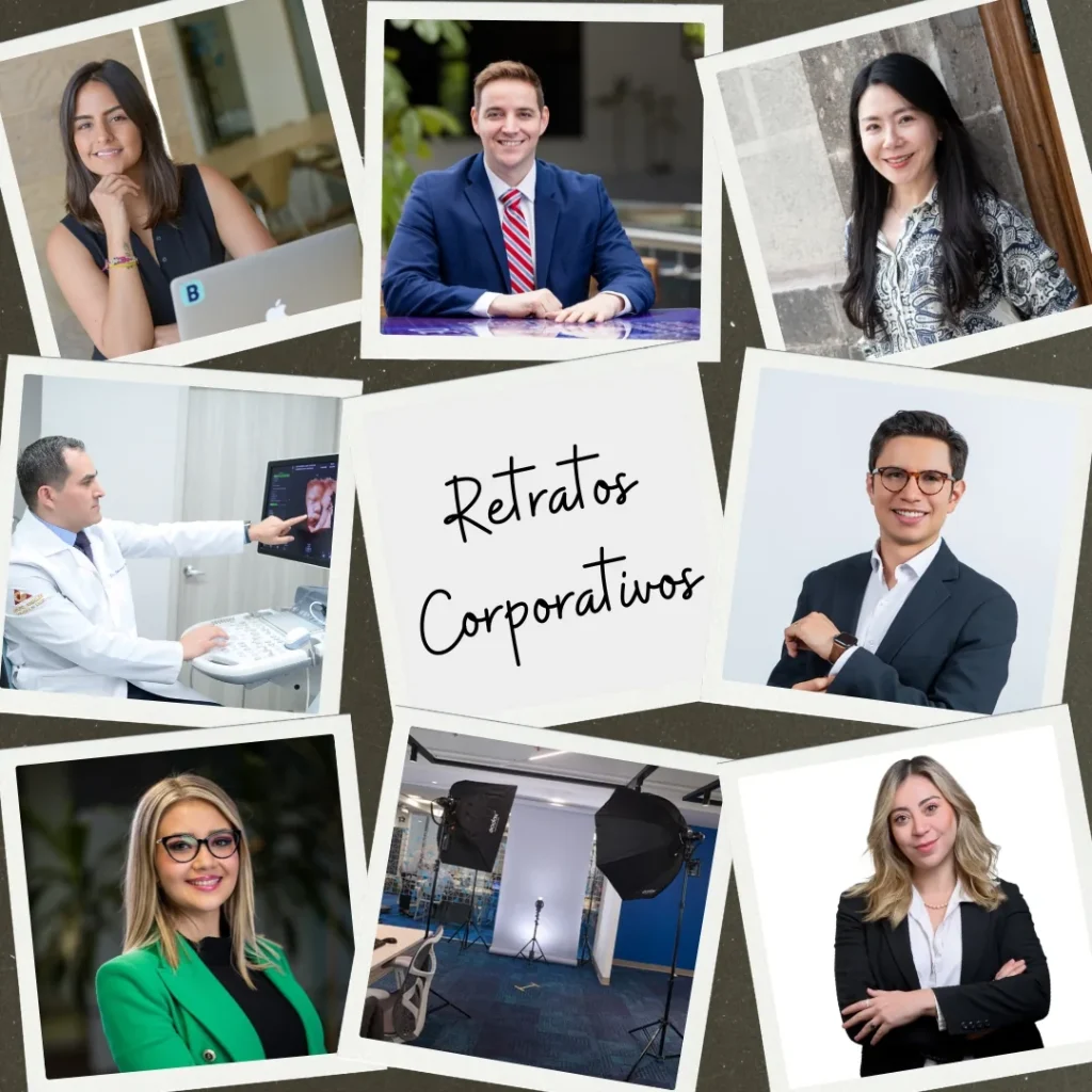 Collage de retratos corporativos — CelebraStudio