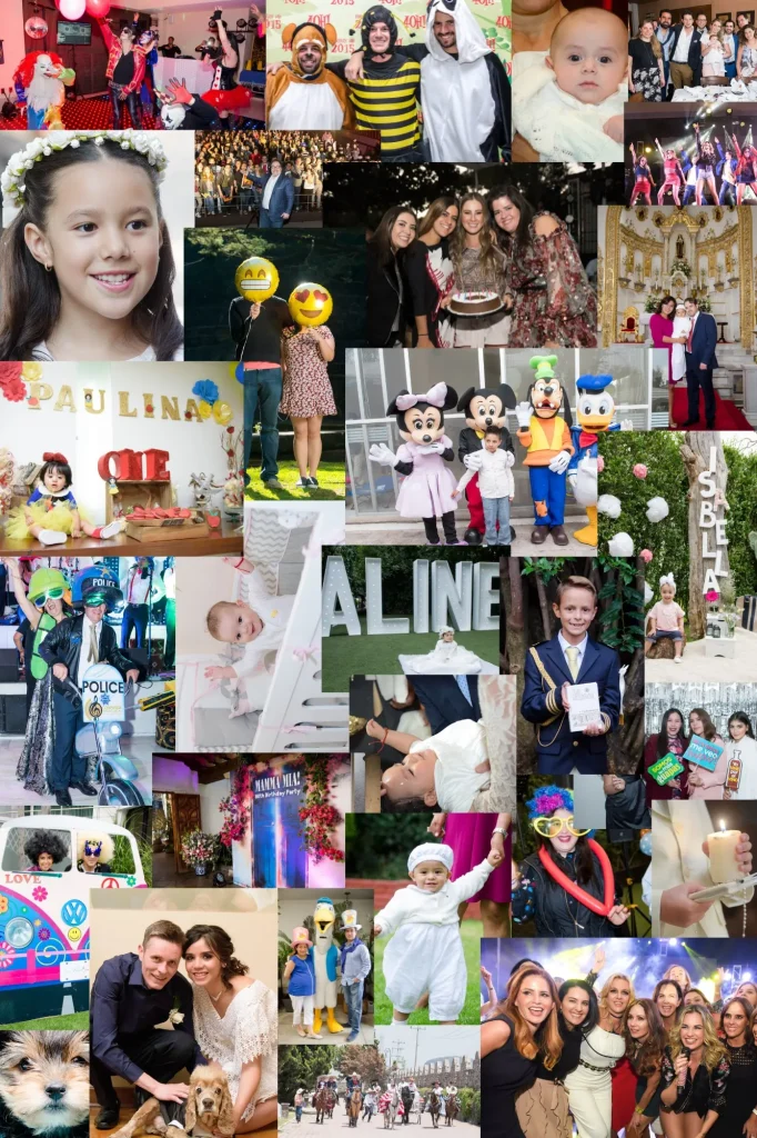 Galería de fotografía de eventos sociales: cumpleaños, aniversarios y reuniones familiares.